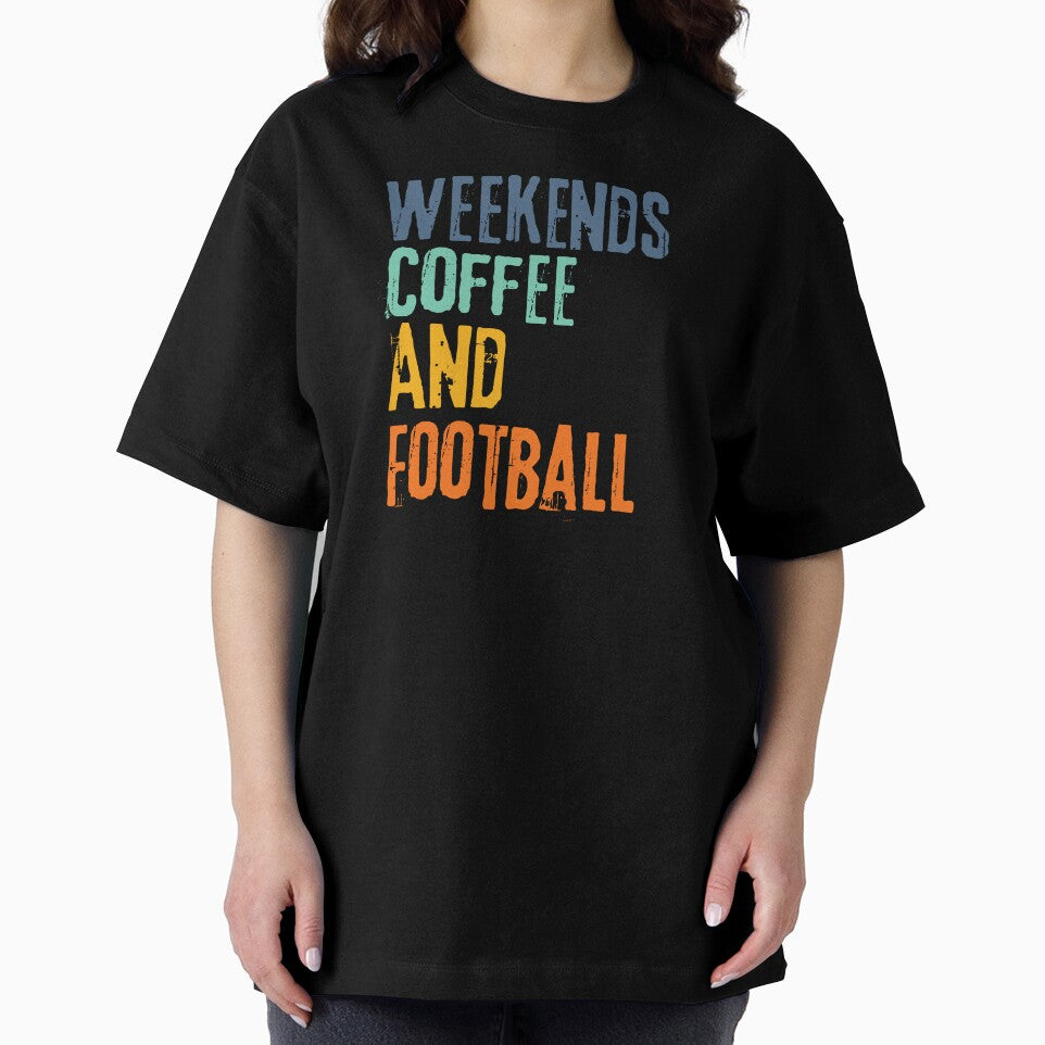 Funny Retro Weekends Coffee and Football by WeirdlyRare