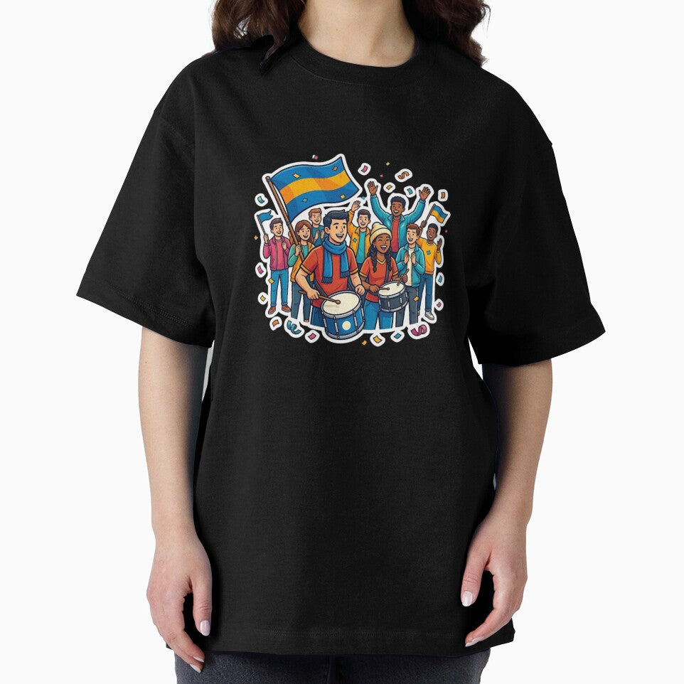 Football Fan Parade Sticker | Soccer Supporters Celebration Design by Pandey14