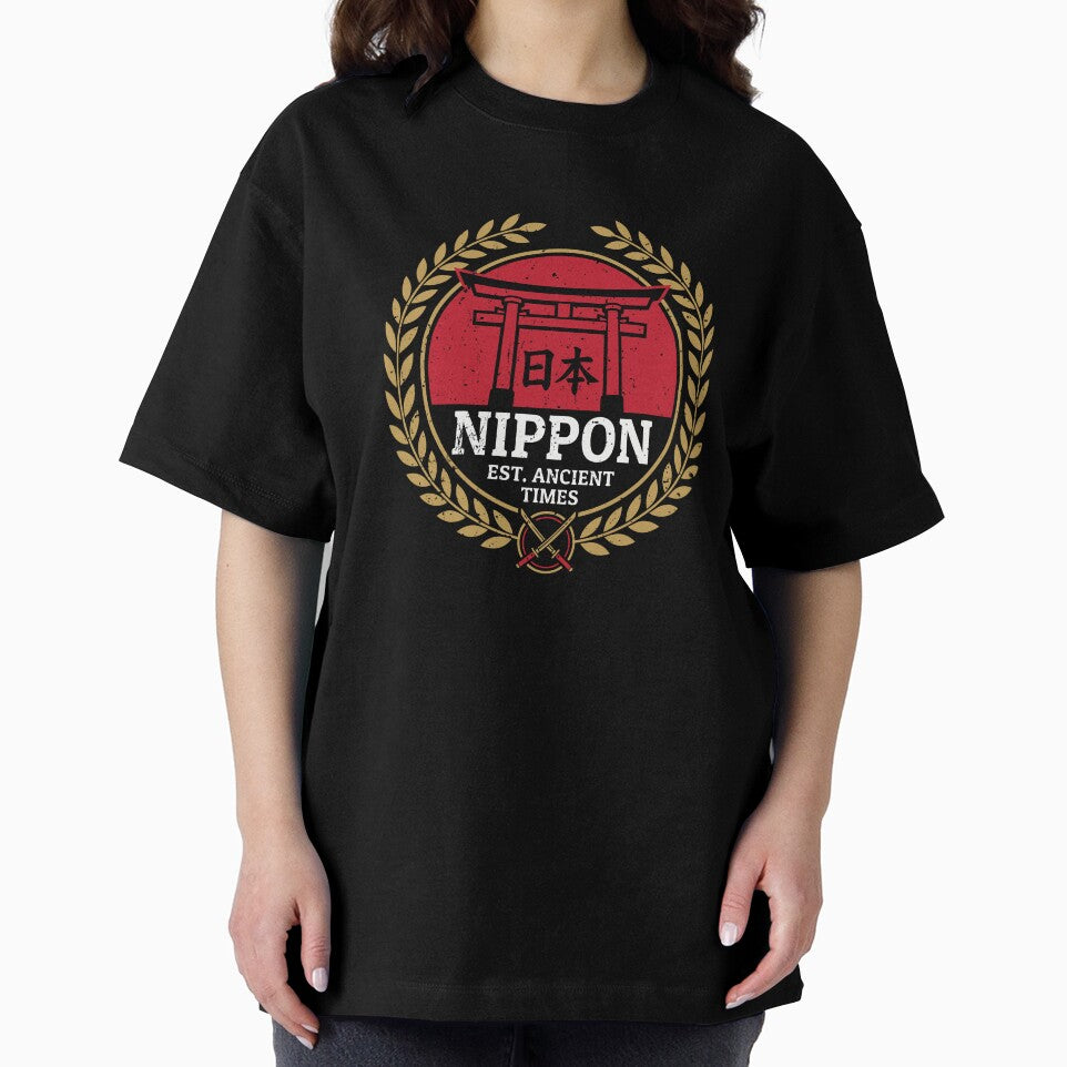 Nippon Japan Heritage Torii Samurai Crest by crouchingpixel