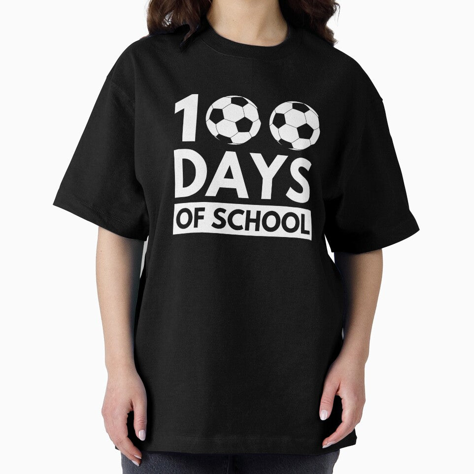 100 Days Of School cool soccer player/fan Teacher student by snowry