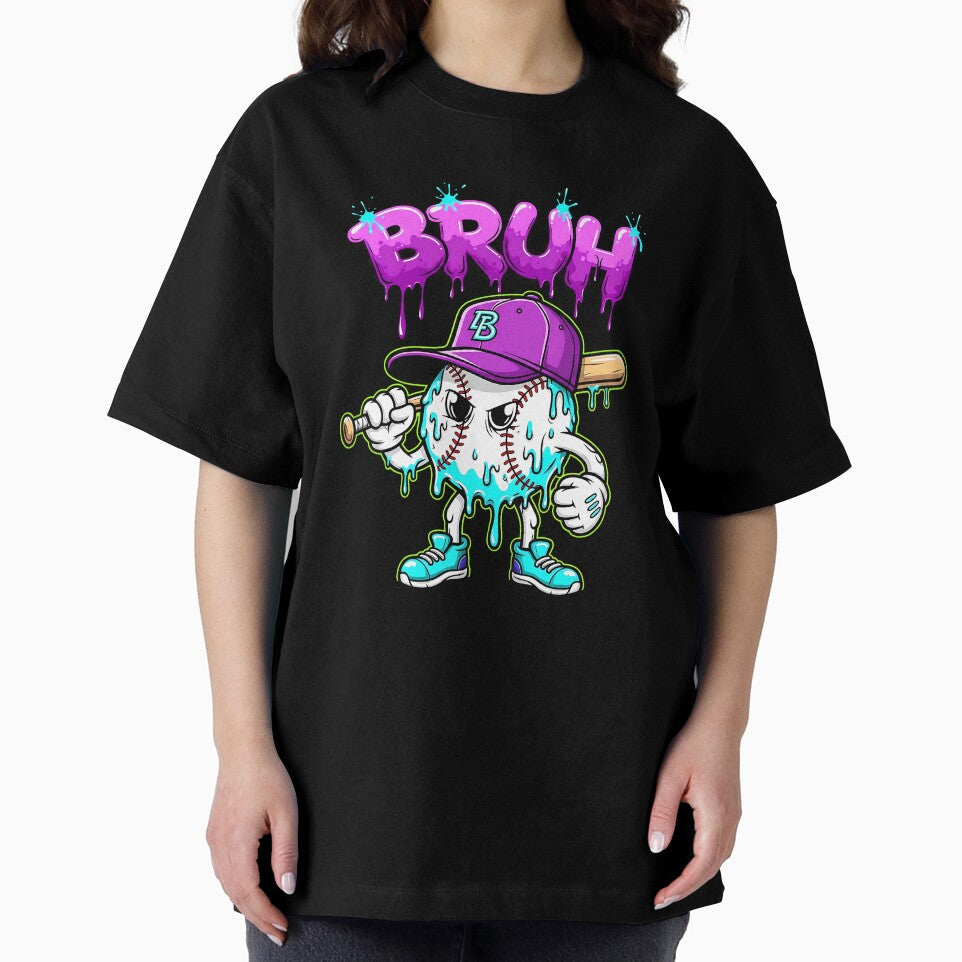 Baseball Ice Cream Drip Youth Bruh Baseball For Girls & Boys by diyoor