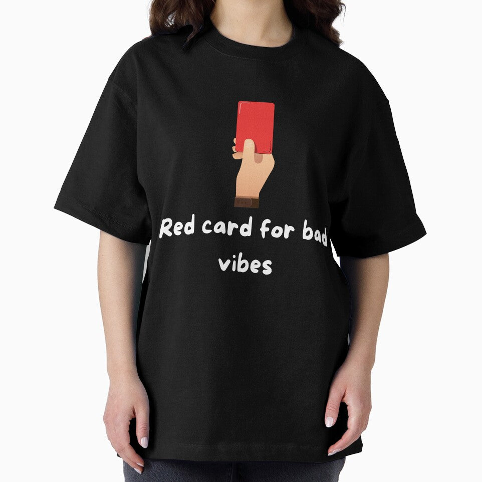 Red Card for Bad Vibes - white by VasInd