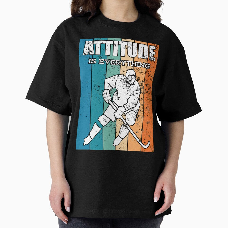 Funny Ice Hockey Player Attitude Is Everything Gift by tomtomd