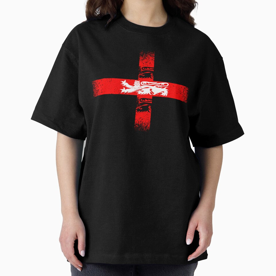 Distressed England Flag with three Lions by scrolla
