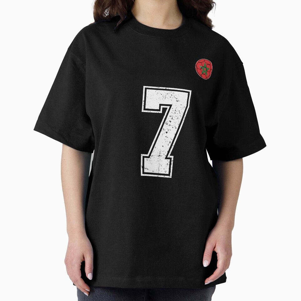 Morocco Soccer Number 7 Vintage Sports Fan by OliviaHayesArt
