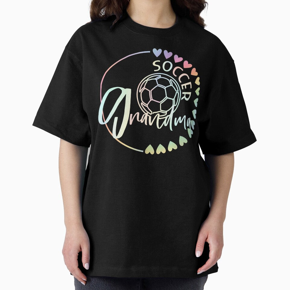Pastel Rainbow Soccer Grandma Tee by LarryMBrown