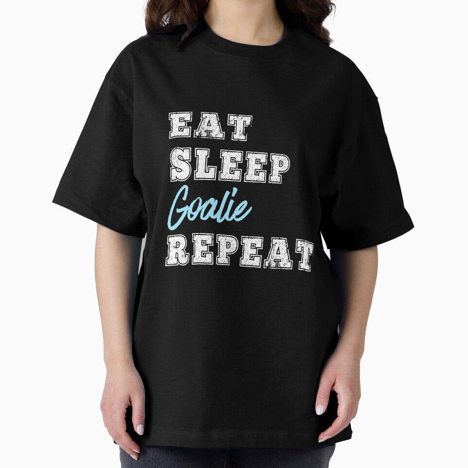Funny Goalie Eat Sleep Repeat Soccer Hockey Lacrosse Goalkeeper by carlhunt99