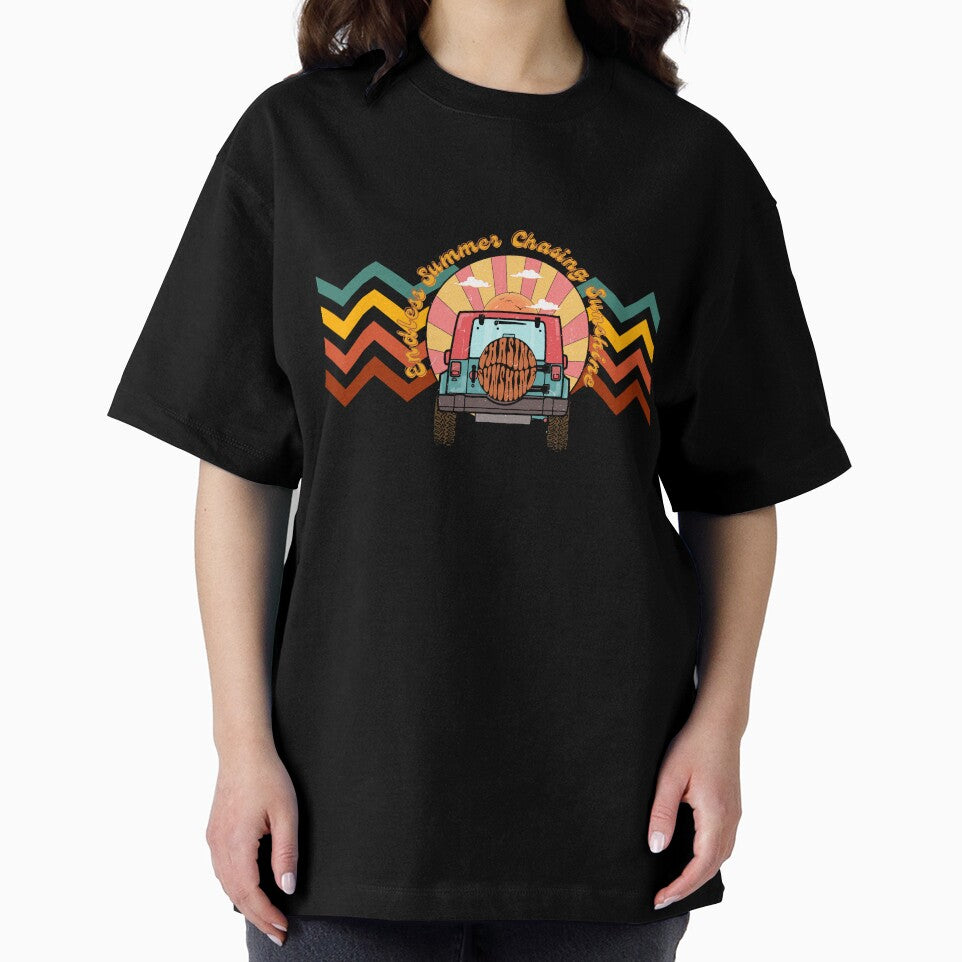Retro Design T-shirts Chasing the Sunshine Unisex T shirts by Wayo29