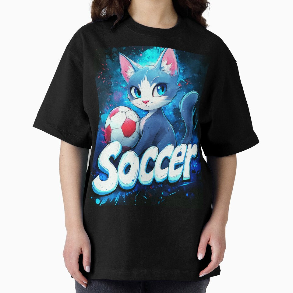 Vibrant Soccer Graffiti Cat by Gaming x Sports
