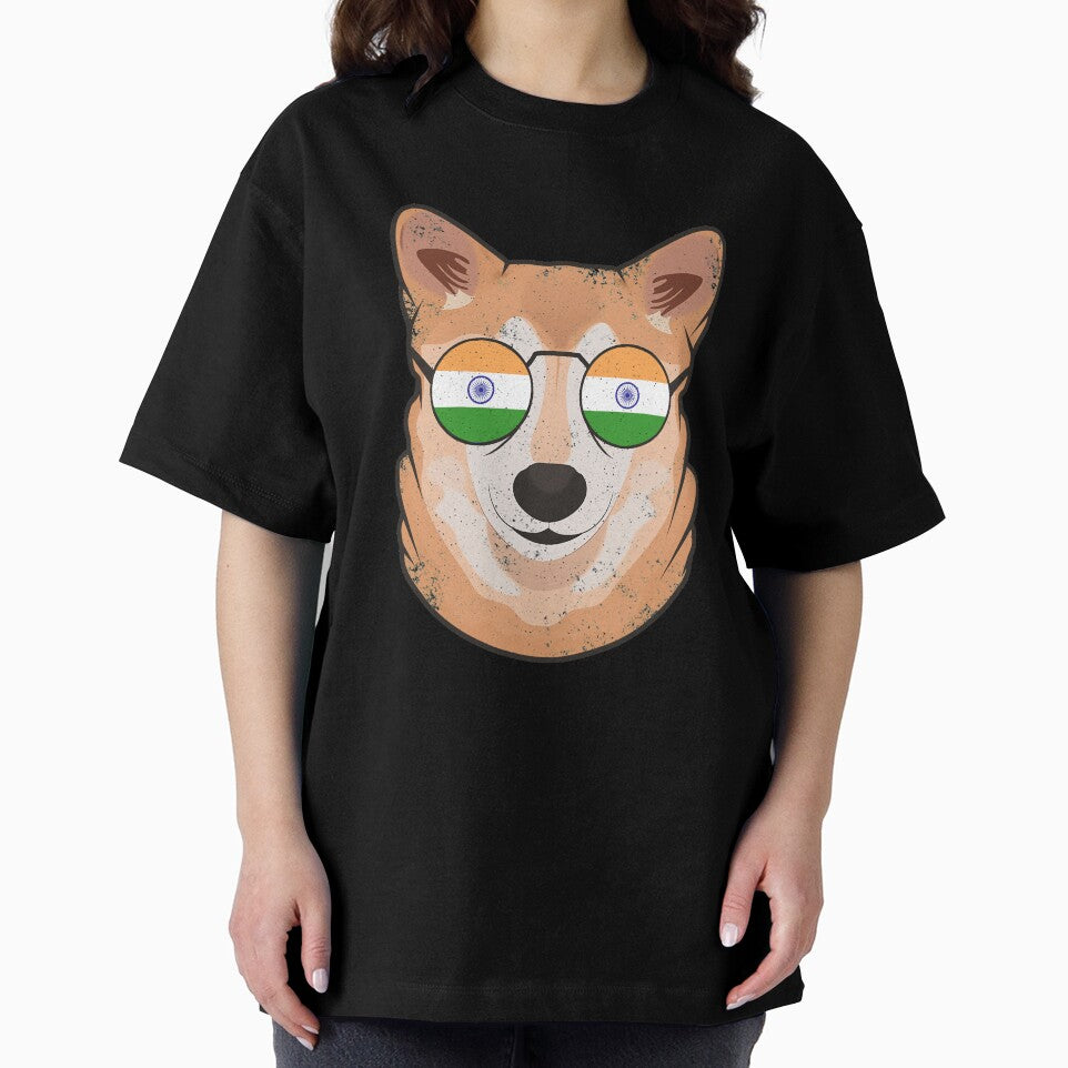 Vintage Patriotic Shiba Inu Indian Flag by feether-store