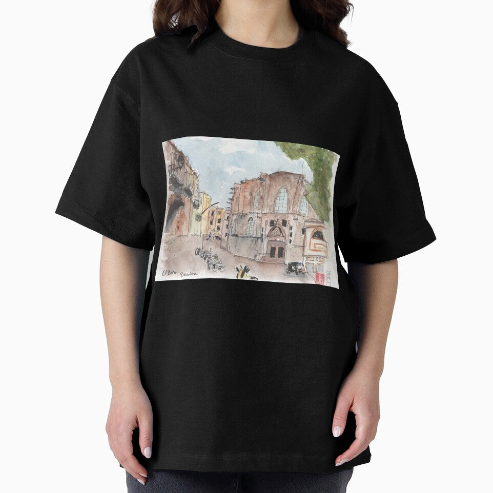 Barcelona El Born Urban Sketch by Jennie Kessinger