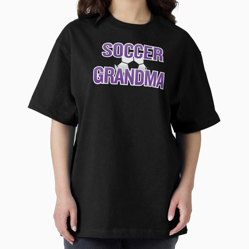 'Soccer Grandma' (Black) by The Button Gal