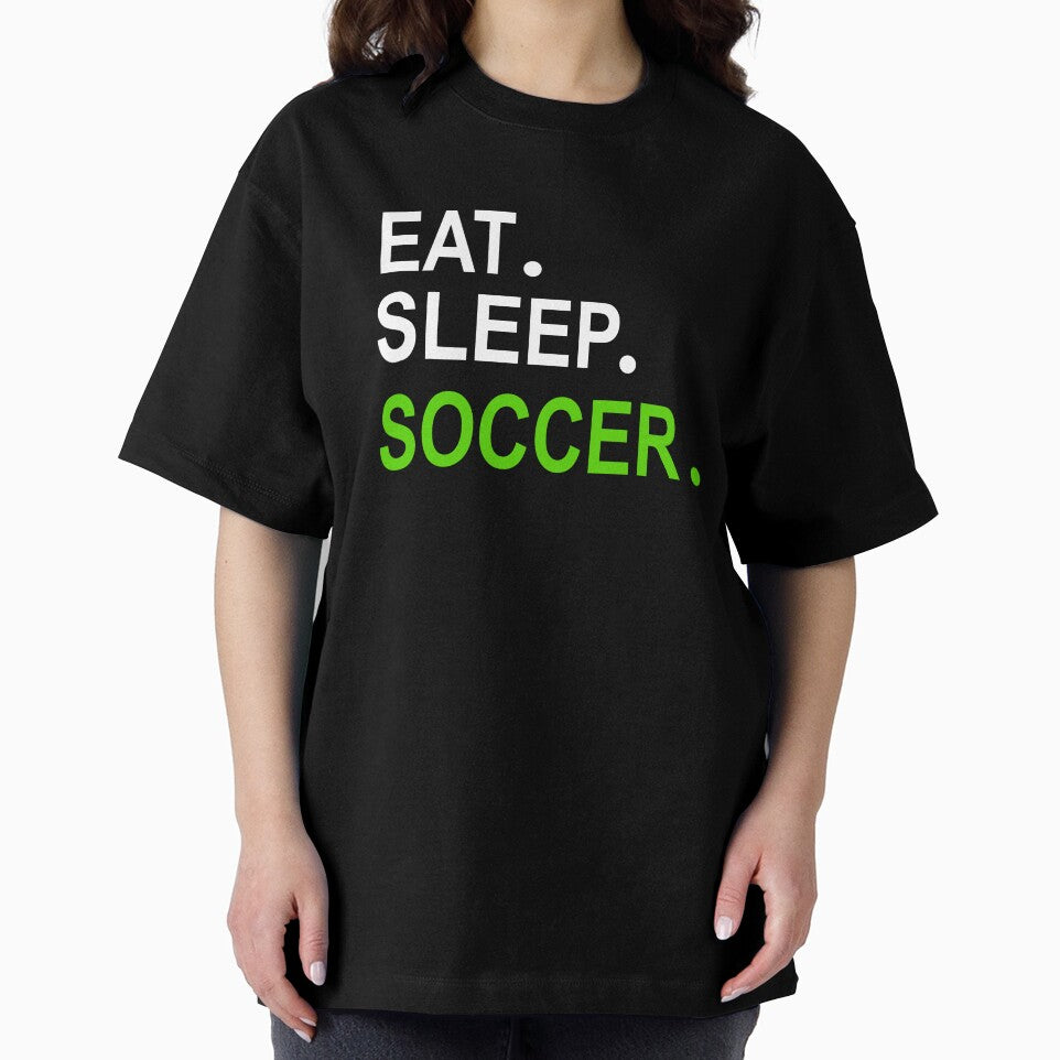 Eat Sleep Soccer Navy Blue by Jacob Riley