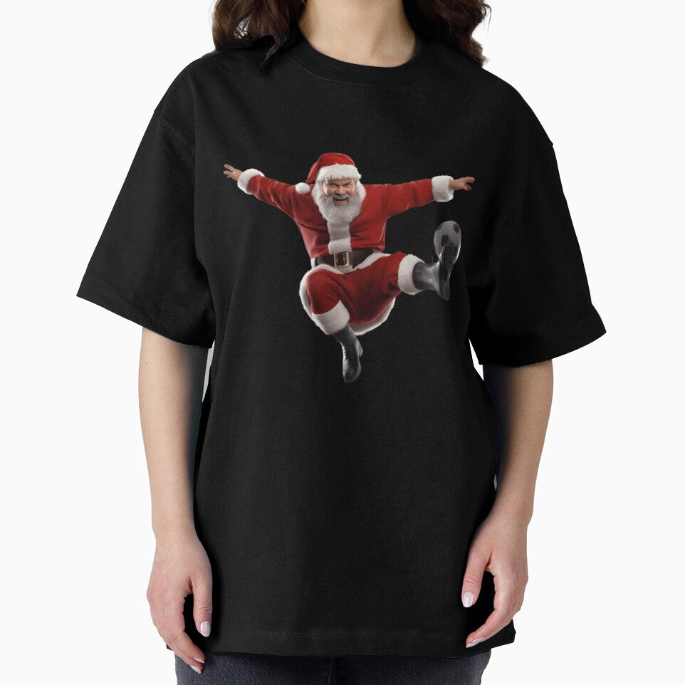 Santa Soccer Bicycle Kick Santa Claus Funny Xmas Sport Gifts by Thread&Fable