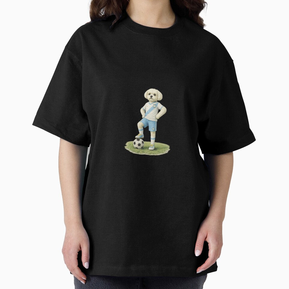 Maltese Dog Playing Soccer by Dodosheep