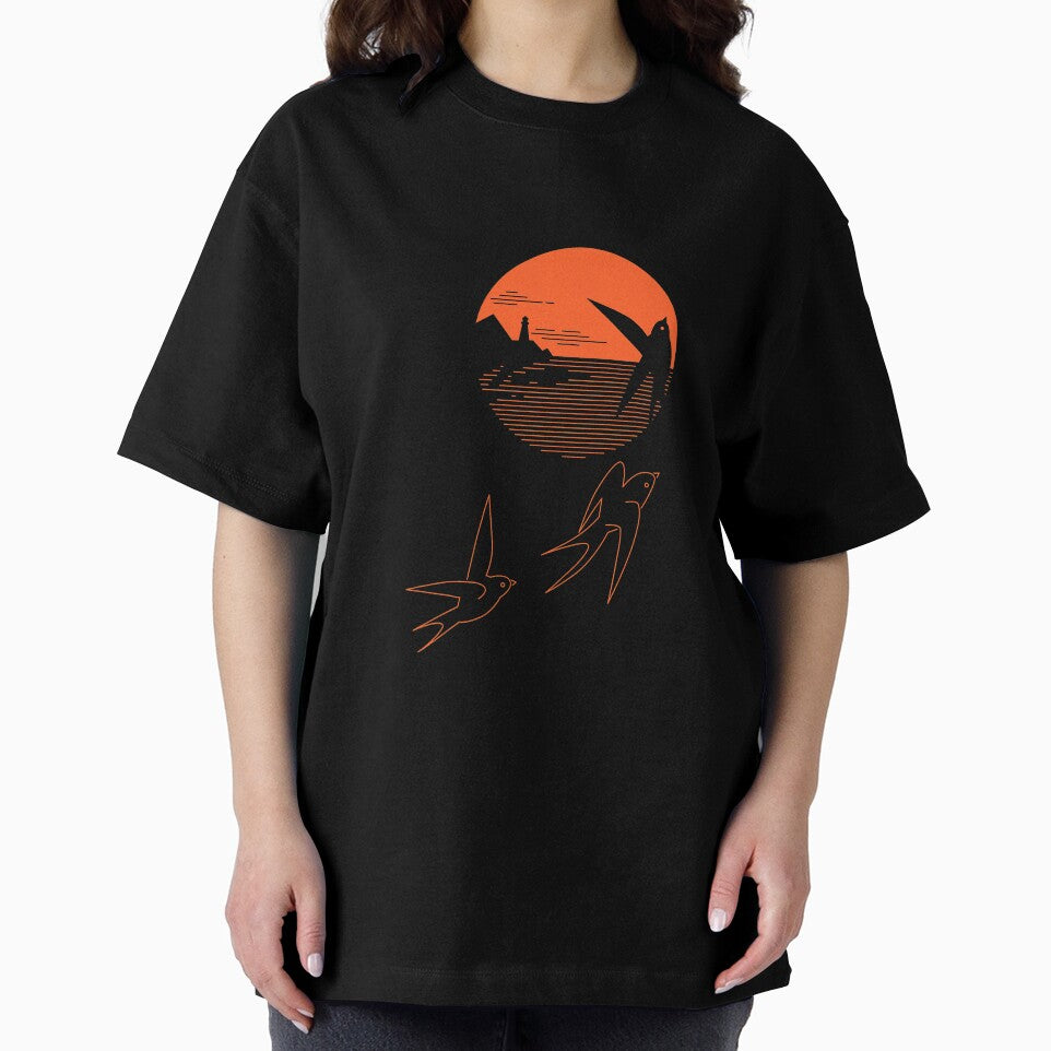 Swallow And The Sea - A Minimal Tee by sachpica
