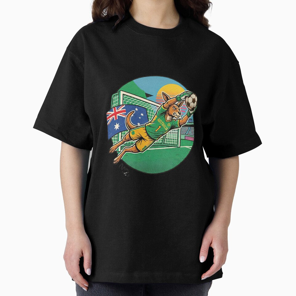 Retro 90s Kangroo Soccer Keeper by Ink & Void Co.