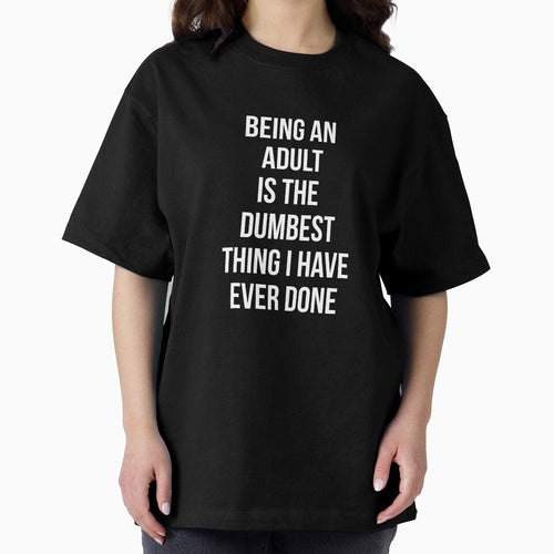 Adulting is Dumb - White All Caps by Britt Buzan