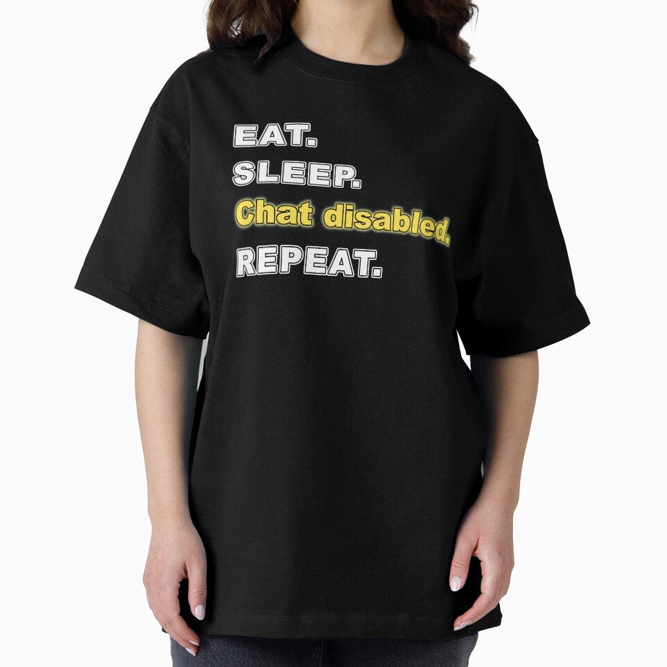 Eat Sleep Chat Disabled Repeat Rocket by AdsInspiration