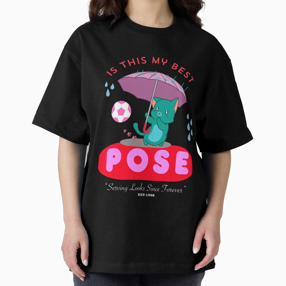 Is This My Best Pose Cat Tee by CREEPY CRAZE