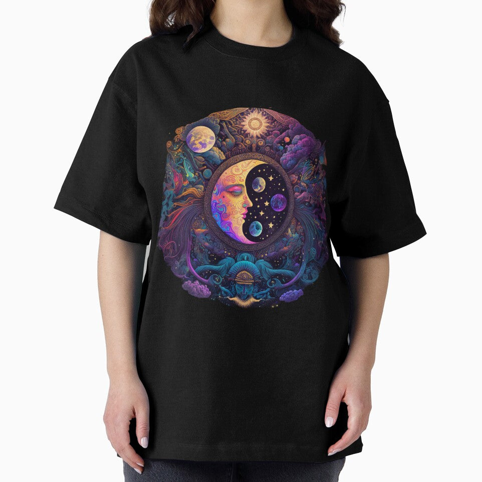 A cluster of different moons orbits around a strange universe by LLdreams