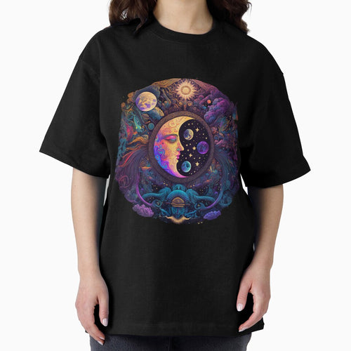 A cluster of different moons orbits around a strange universe by LLdreams
