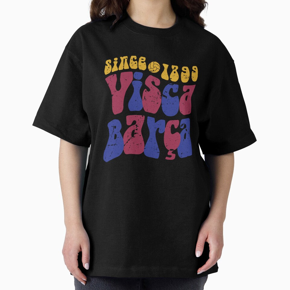 Groovy Retro Barcelona T-shirt | Visca Barça | Gift for Barcelona fans | Soccer football dad hat | barcelona vintage | Gift for Culé by Squadra Canvas