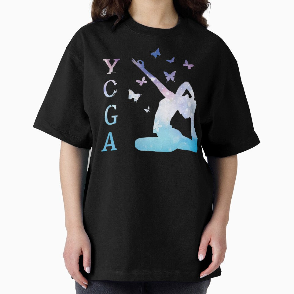 Beautiful Yoga Pose With Butterfly's by ClothingSimple