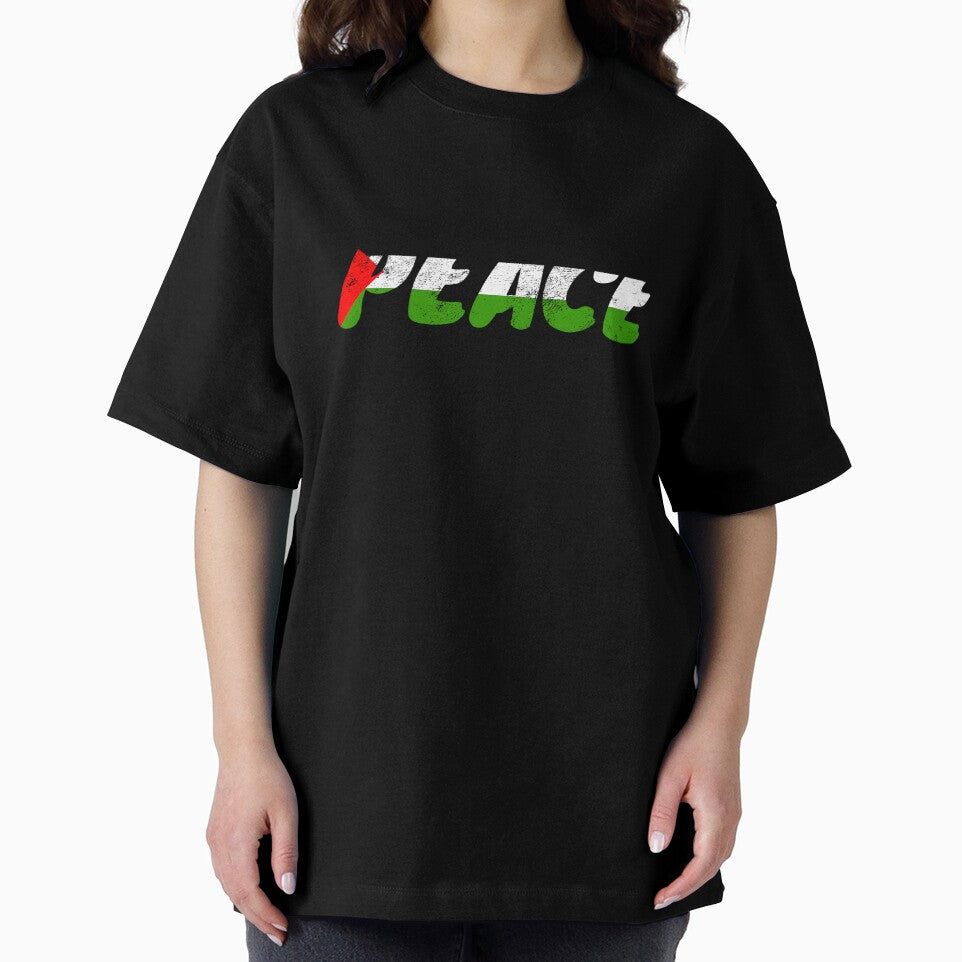 Palestine Flag Peace tshirt distressed vintage by farhanhafeez
