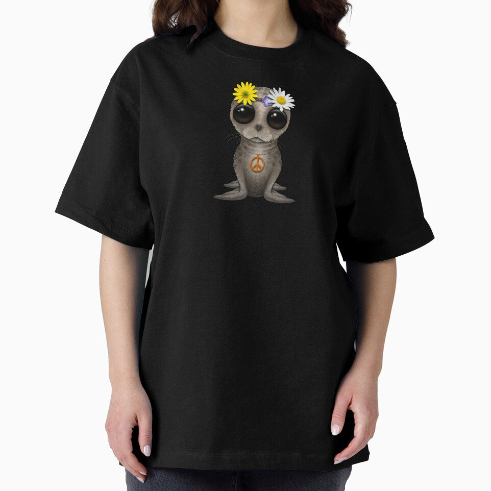 Cute Baby Seal Hippie by JeffBartels