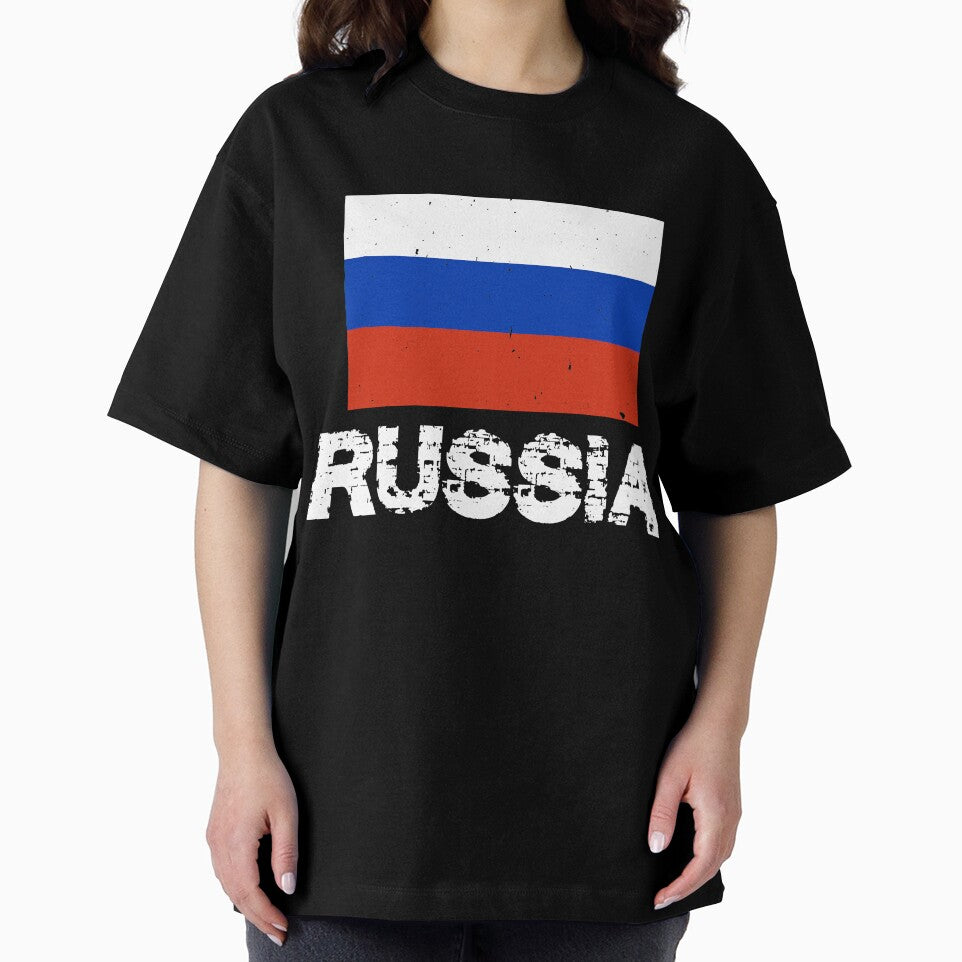 Russia Flag T-Shirt for Men and Women by AllStarMerch