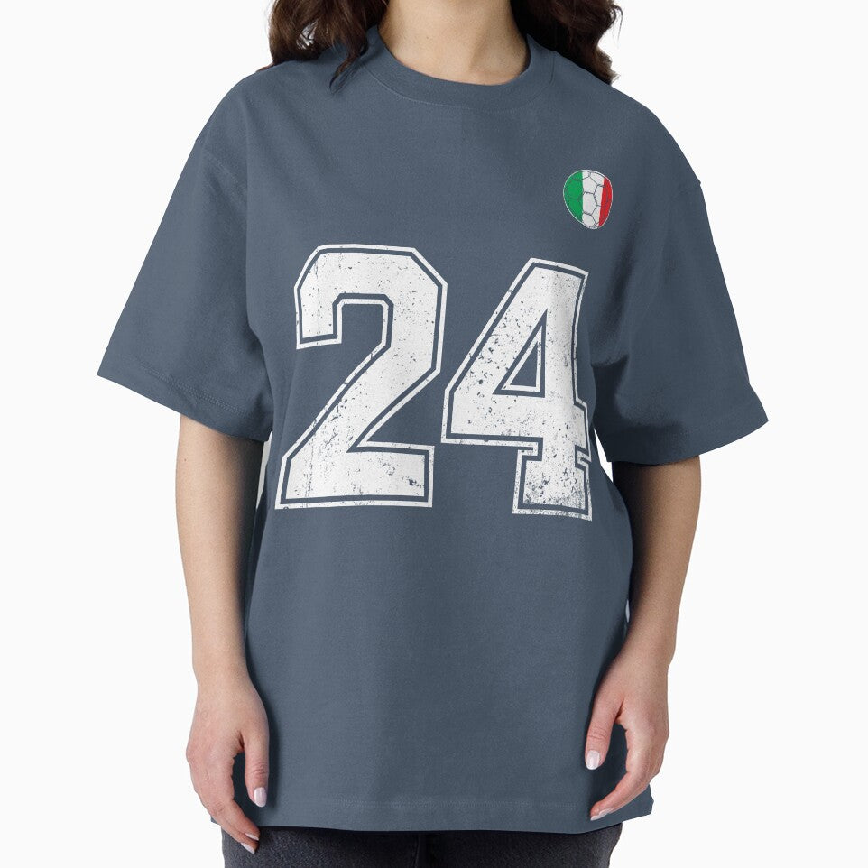 Italy Soccer Number 24 Vintage Sports Fan by RoyesButler