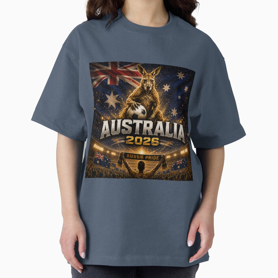 Australia 2026 Football Fan Design | Aussie Pride Kangaroo Soccer Supporter I World Cup Inspired Design by Winetastic-Art