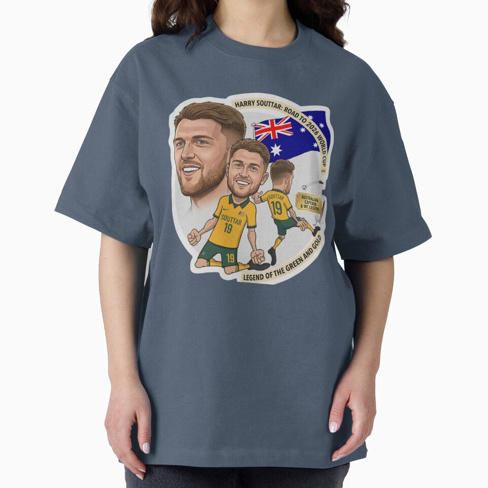 Harry Souttar Australia Football Legend Cartoon Illustration by Deviantfant