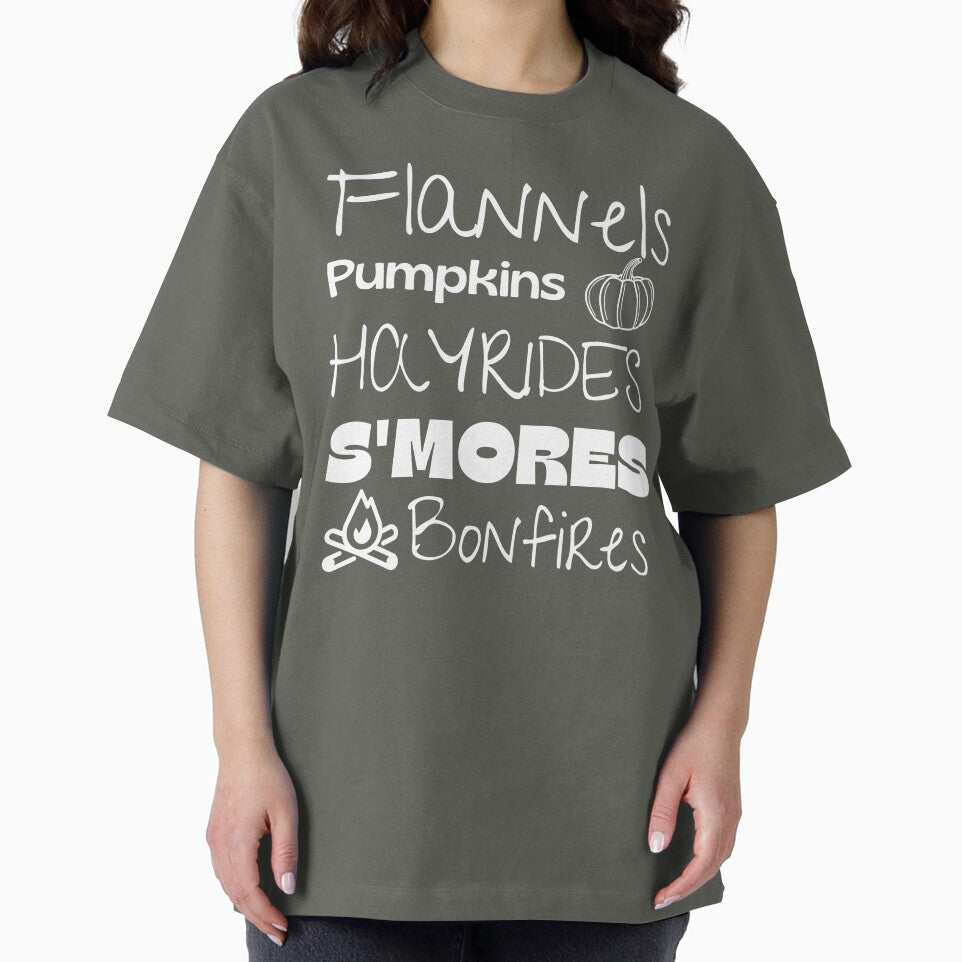 Flannels Pumpkins Hay Rides S'mores and Bonfires by RunThatApparel