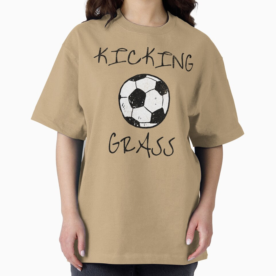 Kicking Grass Soccer Ball | Funny Soccer Player Gift by donwillisjrart