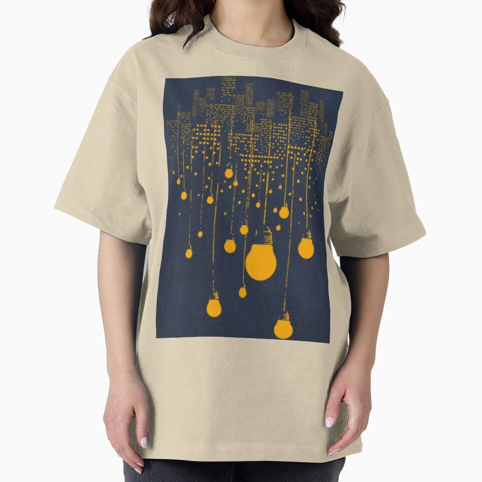 Lightening Bulbs Printed T-shirt by storeInsight