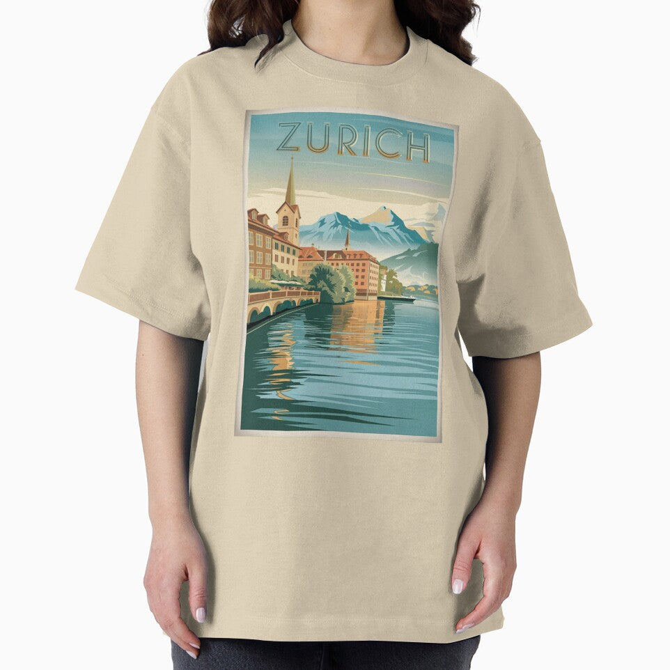 Zurich Vintage Travel Poster by TravelerRat
