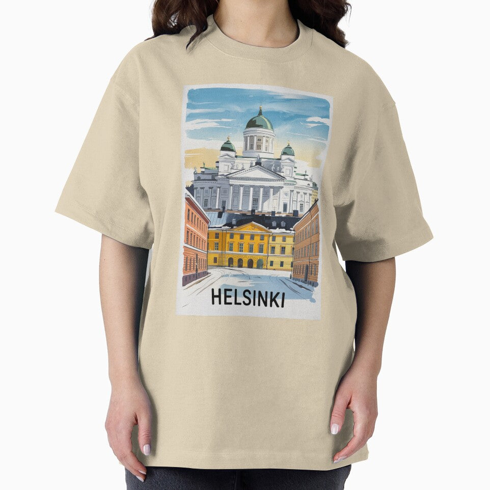 Helsinki Vintage Travel Poster by TravelerRat