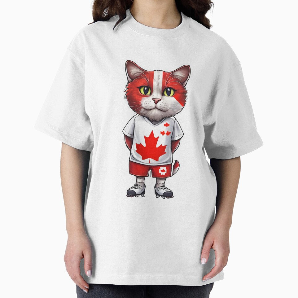 CANADA Sports Team: a Cat wearing colours of Canadian Flag D09 by PerfectDay2Play