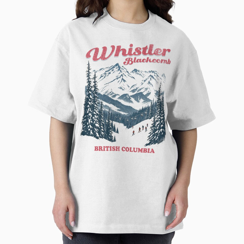 Whistler Skiing tshirt | Canadian Winter Apparel | Ski Whistler Blackcomb Tee | Après-Ski Sweater | Winter Sports Gift by Vulcan Spark Studios