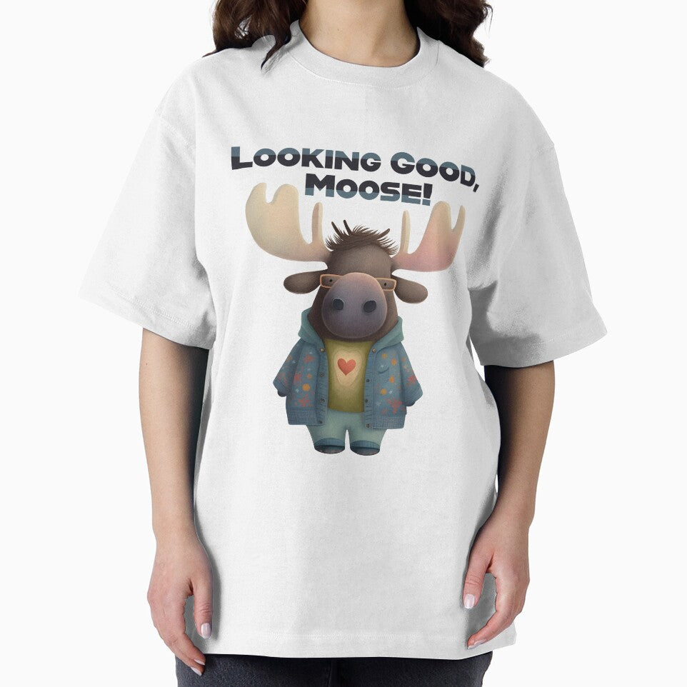 Cool Moose in Fancy Jacket and Glasses by Anicue