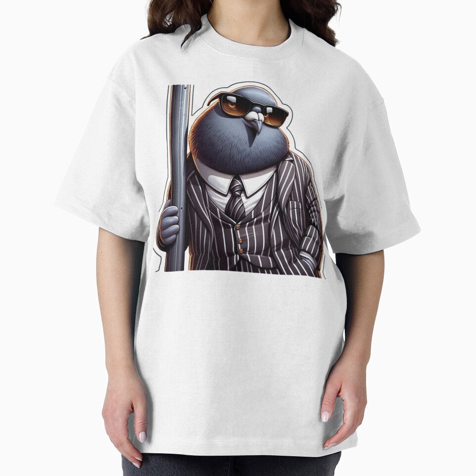 Overconfident Pigeon in a Mafia Suit Reloaded-Viral Drop 2025 by Imaginarium of Chaos falcon88