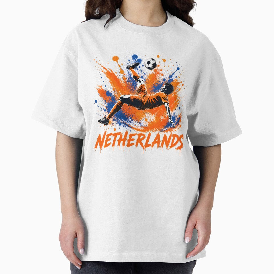 Dutch Football Colors Classic Shirt | Bright Orange Soccer Pride Tee | Netherlands Fan Gift by 3ac-Arts