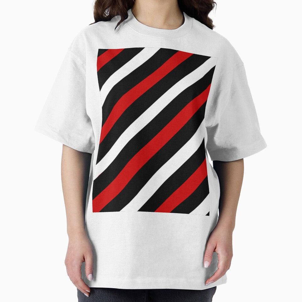 BLACK AND WHITE AND RED STRIPE FOR INTERESTING INTERIOR DECOR AND TREND CLOTHING STYLES by ozcushionstoo