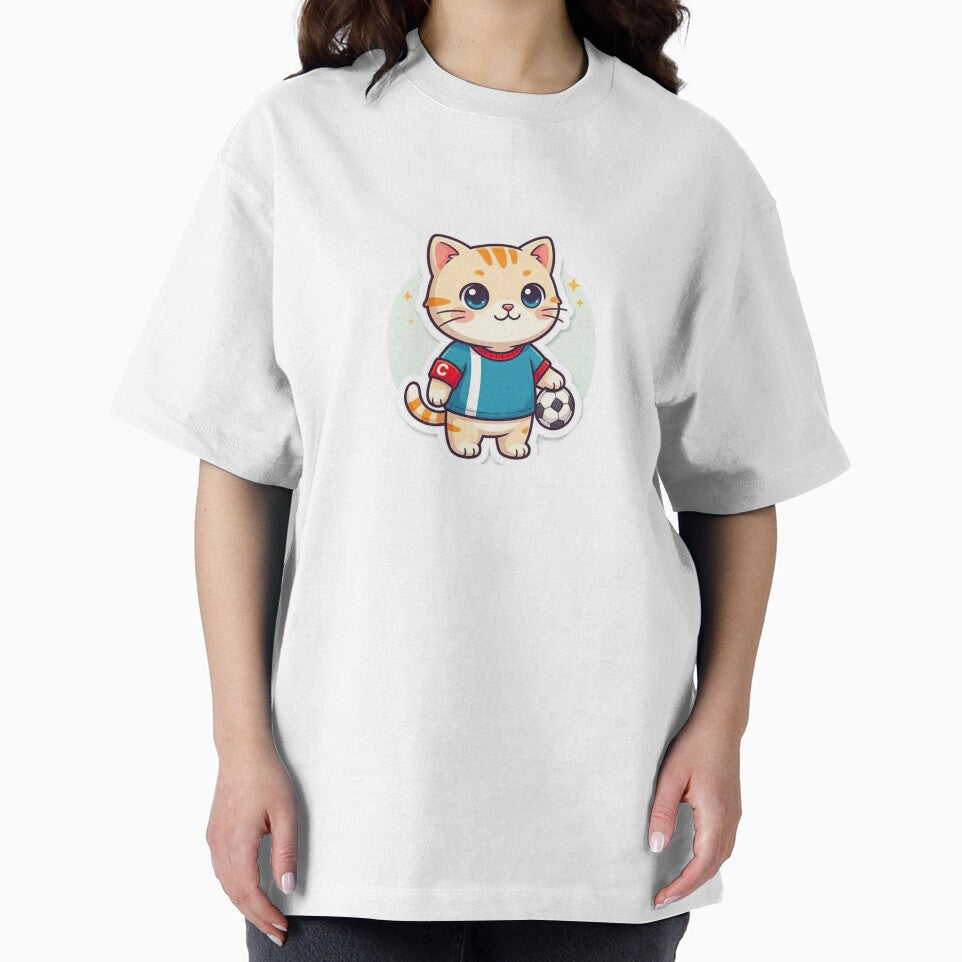 Football Cat Sticker | Soccer Player Cat Design | Sports Fan Animal Artwork ⚽?? by Pandey14