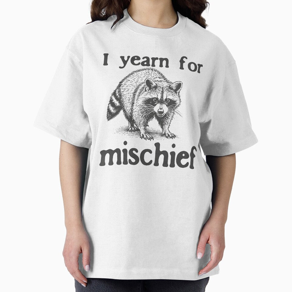 I Yearn for Mischief Funny Raccoon by Nemethadrian