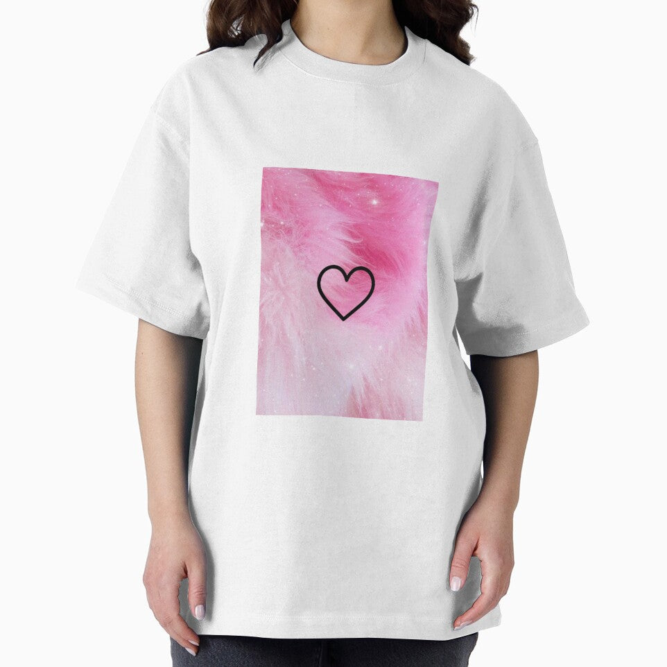 Pink Fur & Black Heart by ReesDesigns