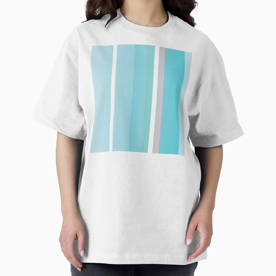 Soft blue and white vertical striped by lausn