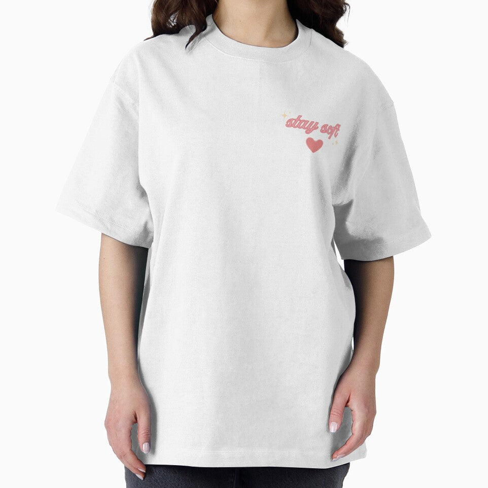 Stay Soft Aesthetic Minimal Typography Design by muffinvibes